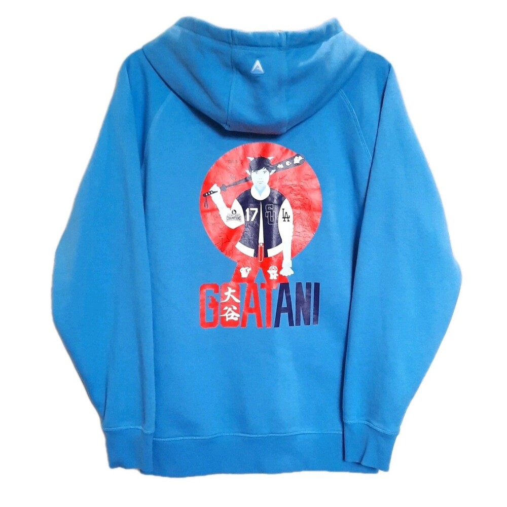 RARE Shohei Ohtani Dodgers Samurai Hoodie Goatani Japanese Ukiyo-e Art Style  L